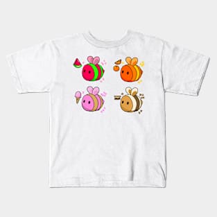 Full Set of Summer Treats Bees Kids T-Shirt